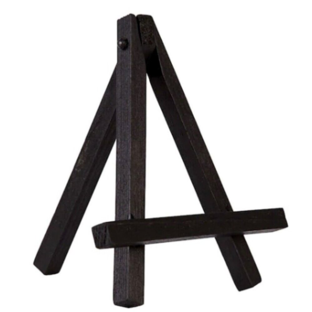 Mini Black Wood Easels 4.5" Lot 16 Tabletop Display Wedding Signs Cards Art